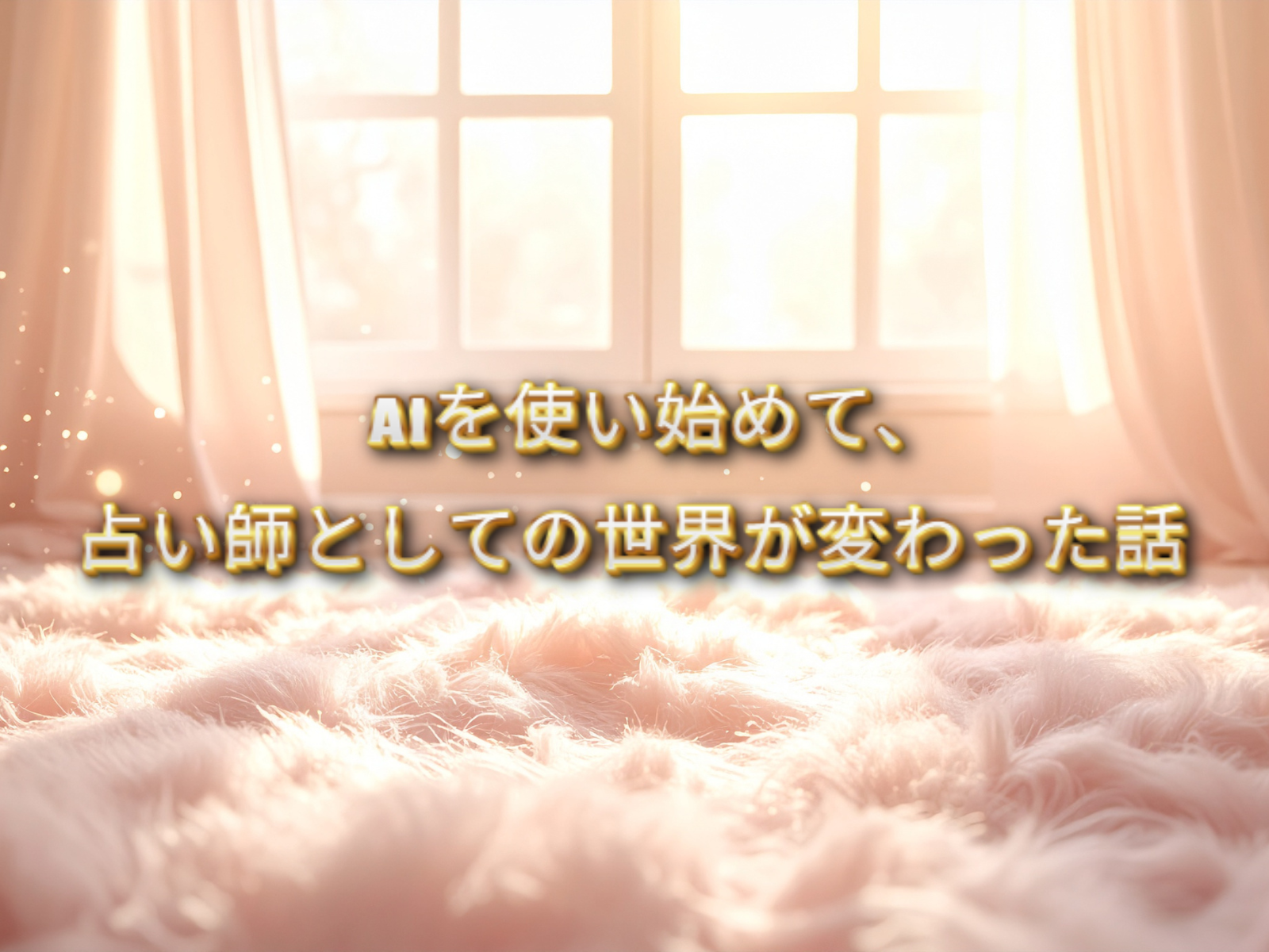 占い師がAIを使って、豊かな時間を手に入れる